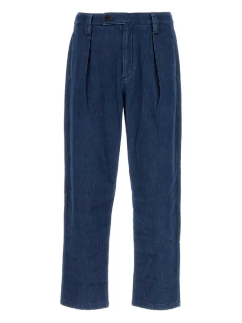 A.P.C. pleat-detailed cotton jeans