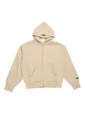 FEAR OF GOD ESSENTIALS zip-up fleece hoodie - Neutrals