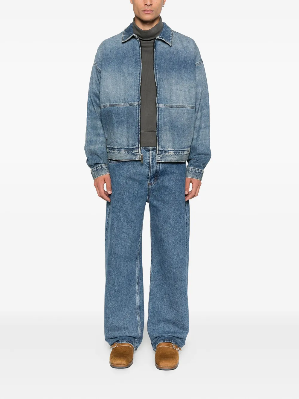 FEAR OF GOD ESSENTIALS zip-front denim jacket | Denim Jackets | Image 2