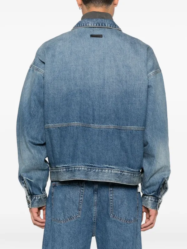 FEAR OF GOD ESSENTIALS ジップアップ デニムジャケット | ブルー