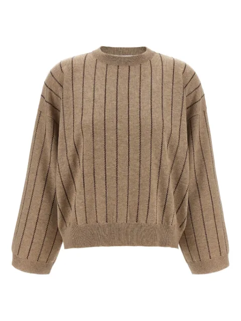 Brunello Cucinelli striped cashmere sweater