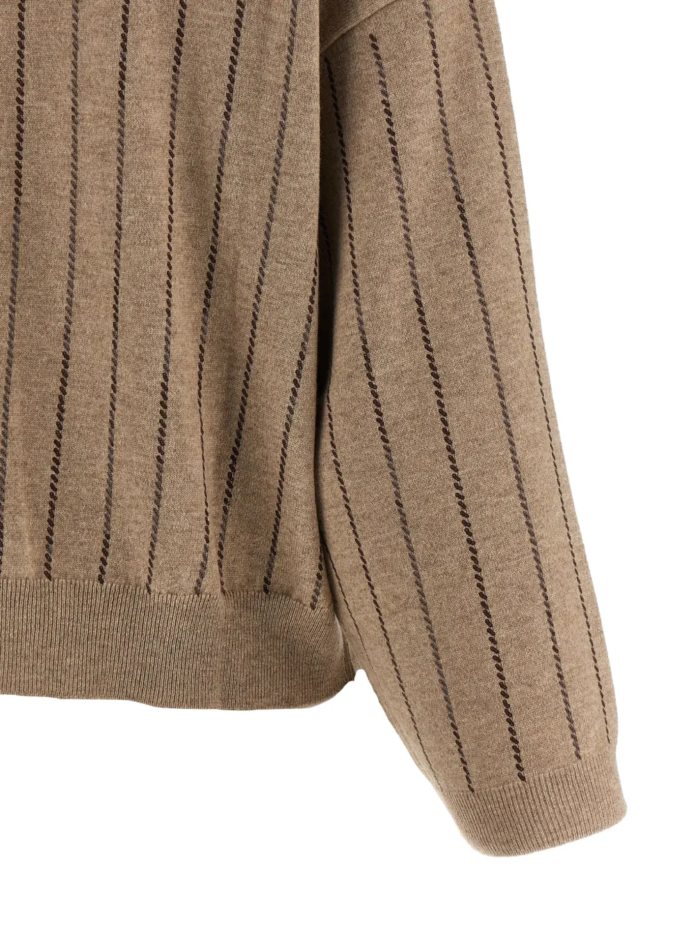 Brunello Cucinelli Gestreepte trui Beige