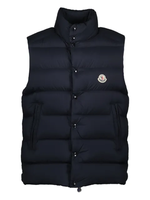 Moncler quilted logo-plaque sleeveless gilet