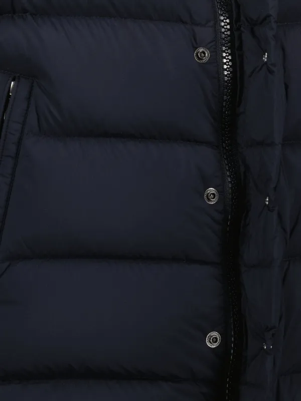 Moncler キルティング ベスト | ブルー | FARFETCH JP