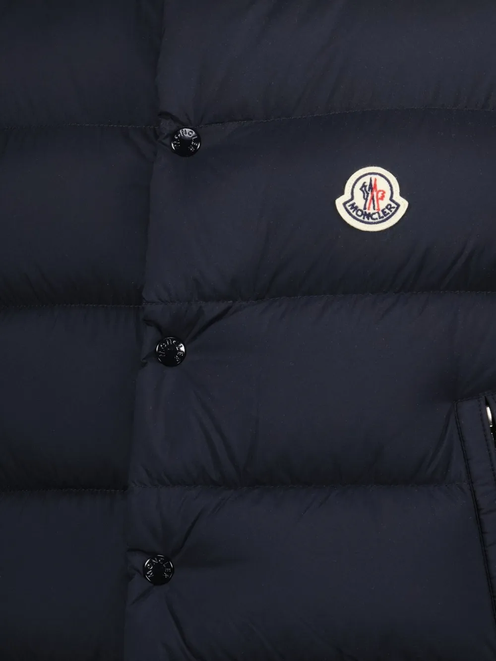 Moncler Bodywarmer met logoplakkaat Blauw