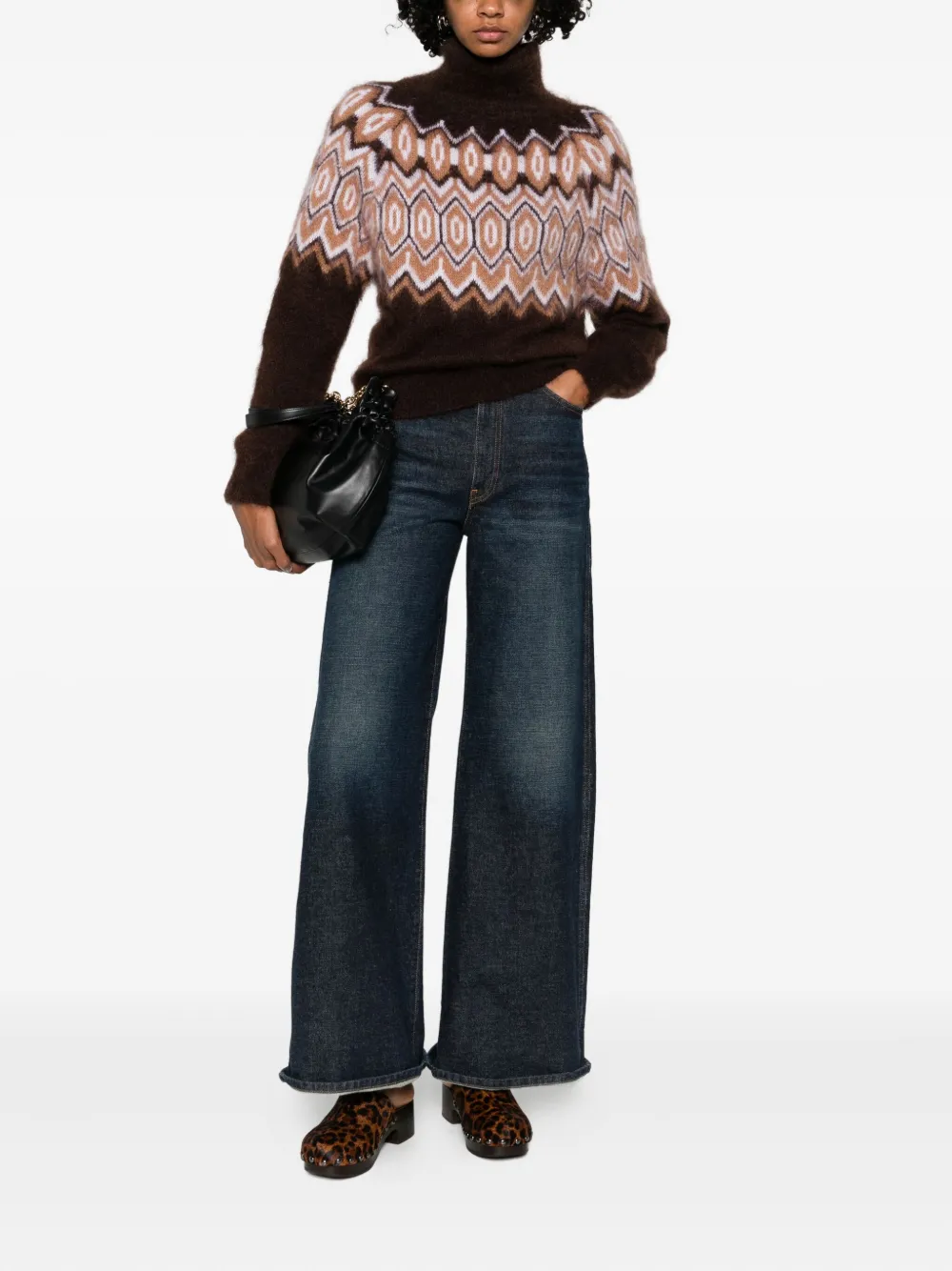 Maje geometric-pattern sweater | Knitted Sweaters | Image 2
