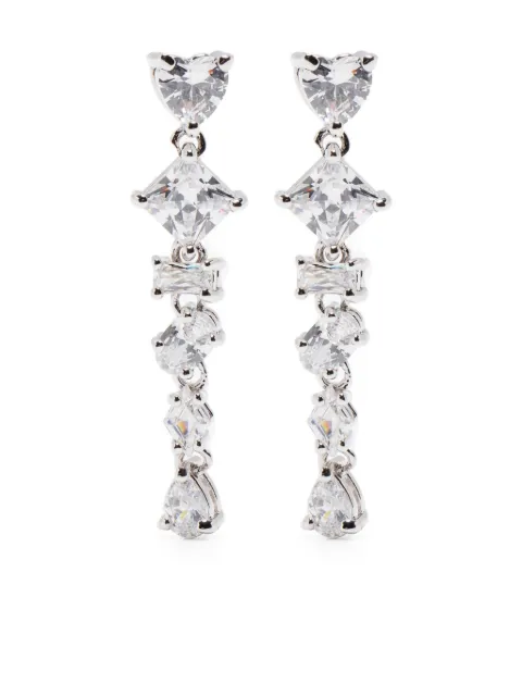 Maje aretes con detalles de cristal