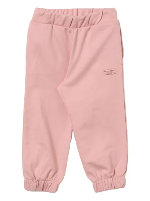 Elisabetta Franchi Kids elastic-cuff cotton trousers