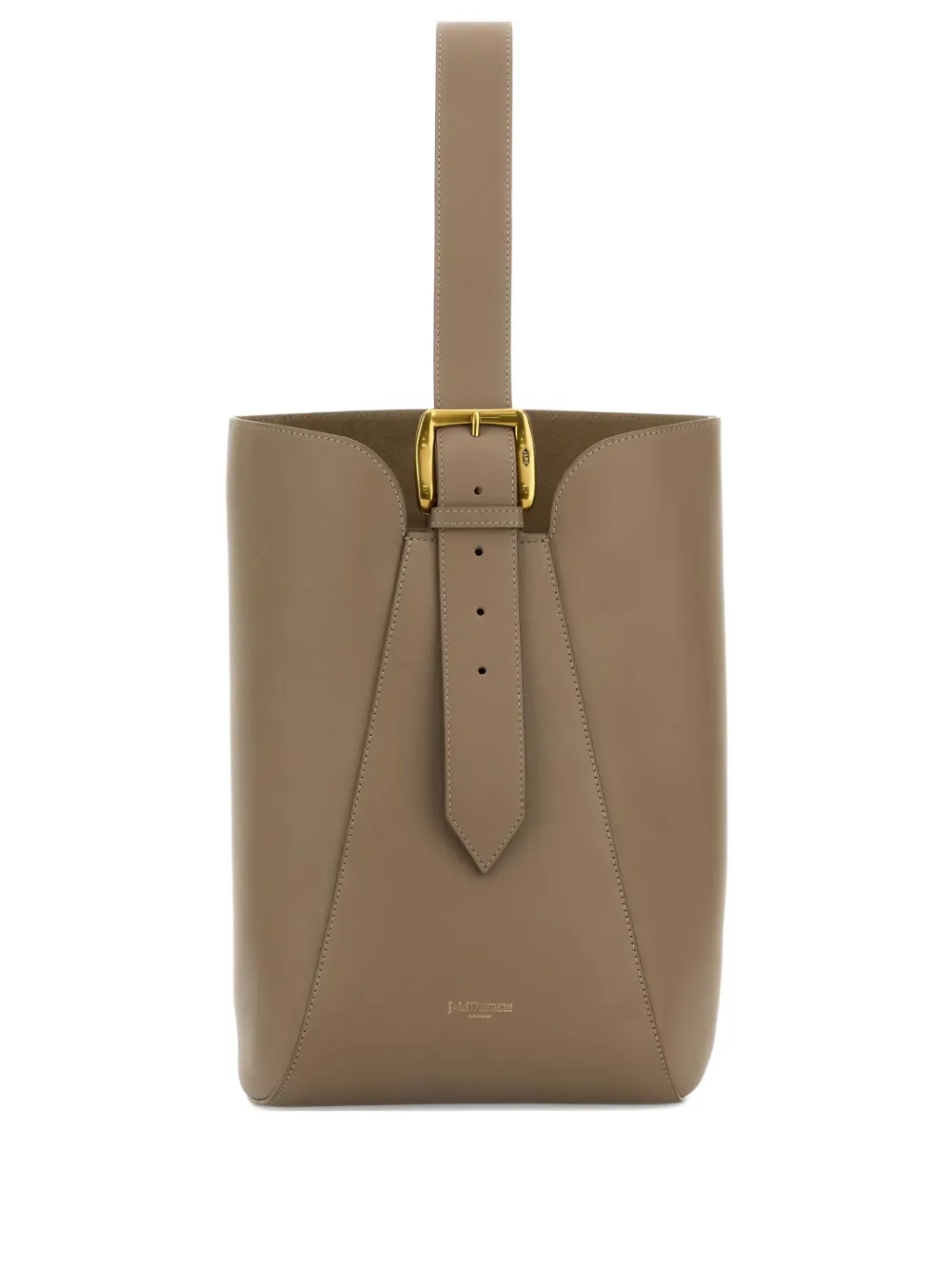 J&M Davidson buckle-fastening leather bucket bag Bruin