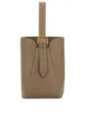 J&M Davidson buckle-fastening leather bucket bag - Brown