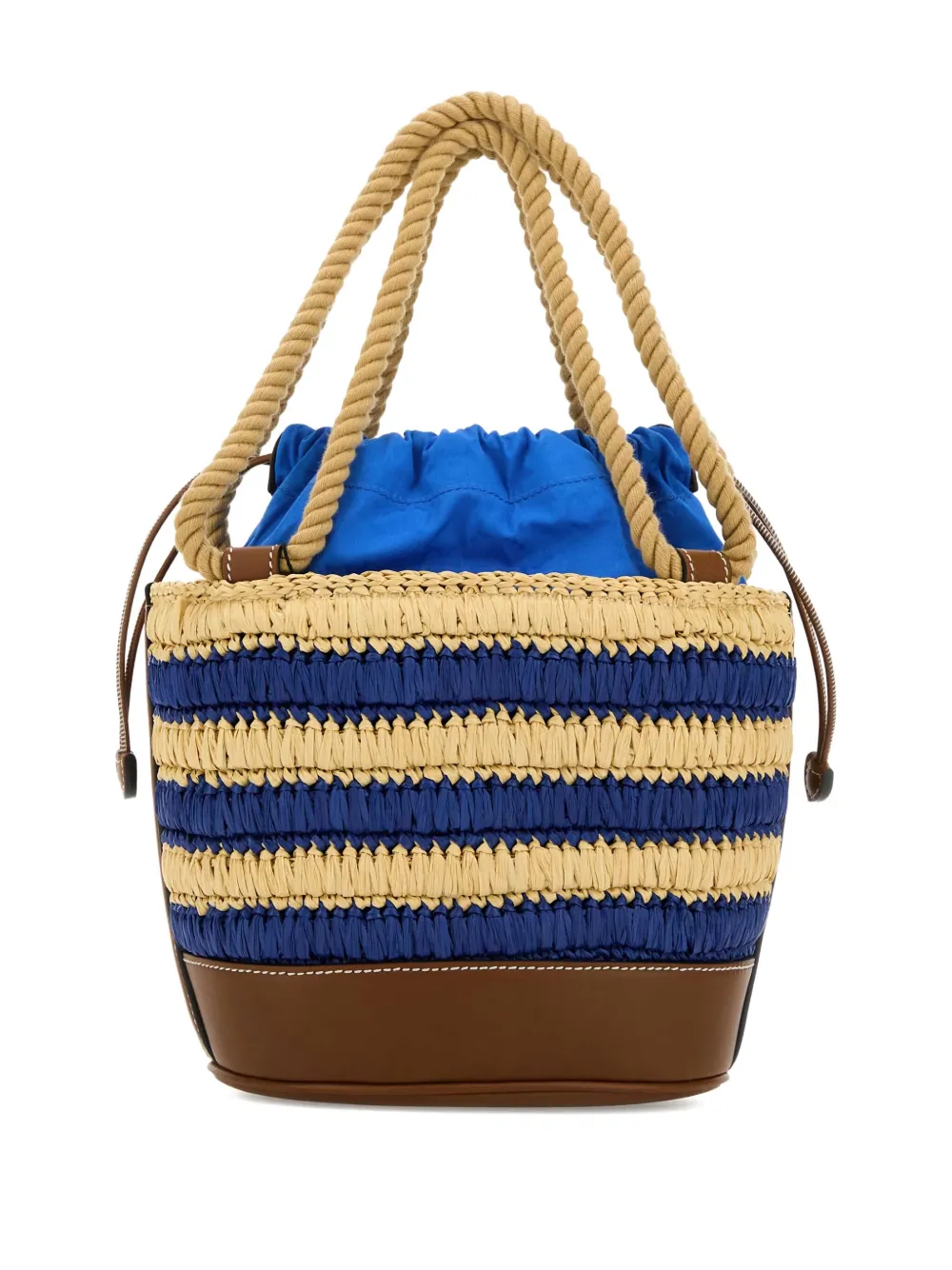 Gucci Mini Gucci Summer Striped Bucket Bag | Blue | FARFETCH