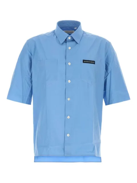 Namacheko patch-pocket poplin shirt