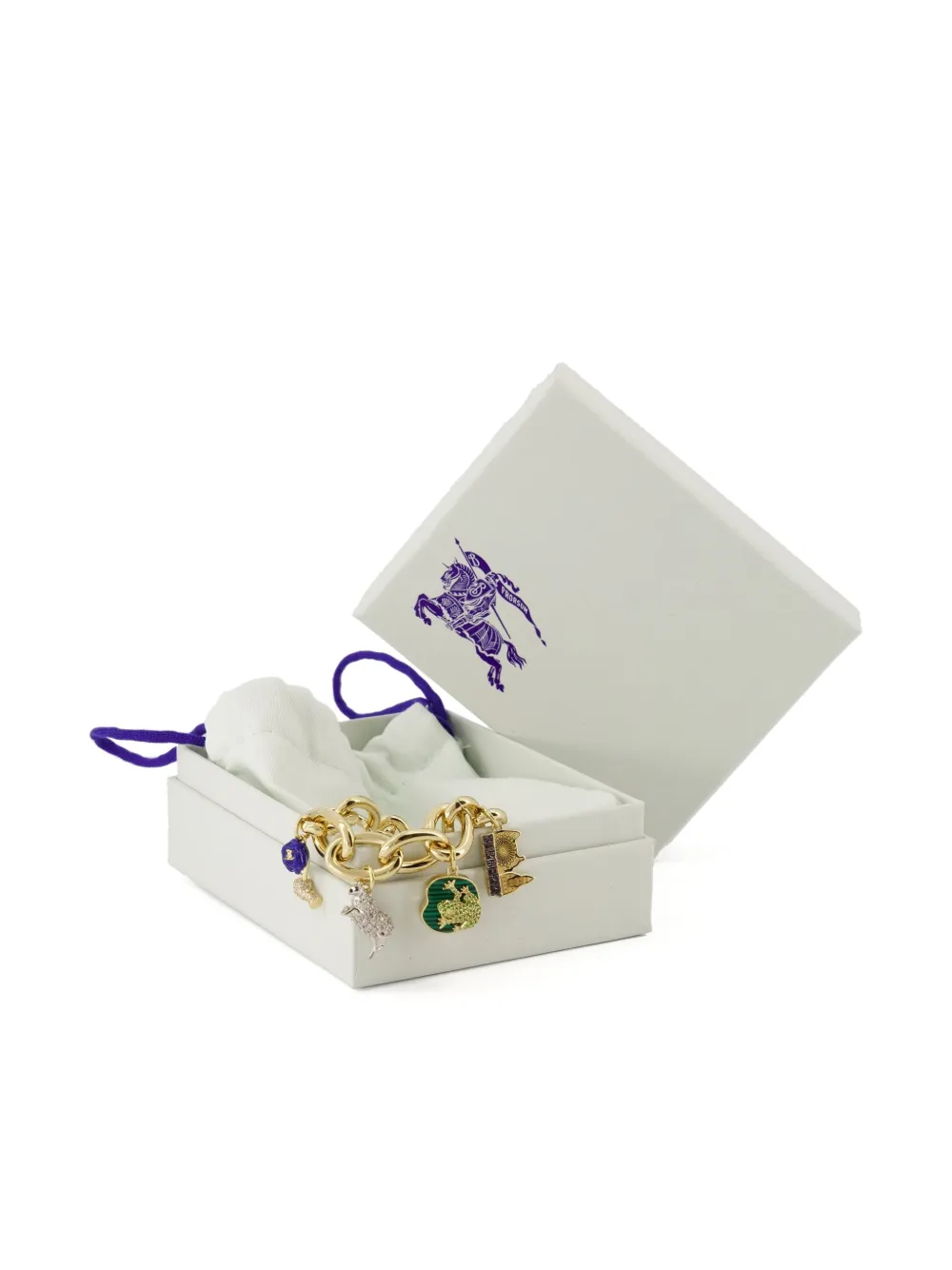 Burberry Armband Mit Anhängern In Gold