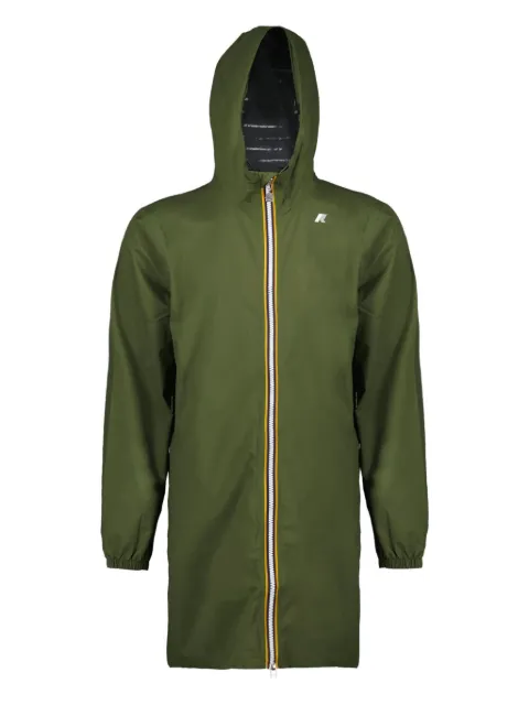 K-Way zip-fastening hooded coat