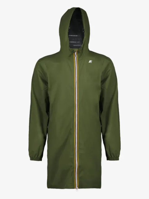 K-Way zip-fastening hooded coat