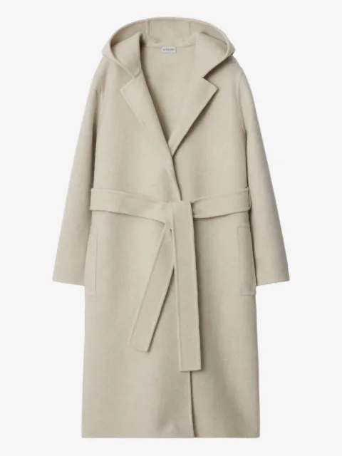 Burberry hooded cashmere coat