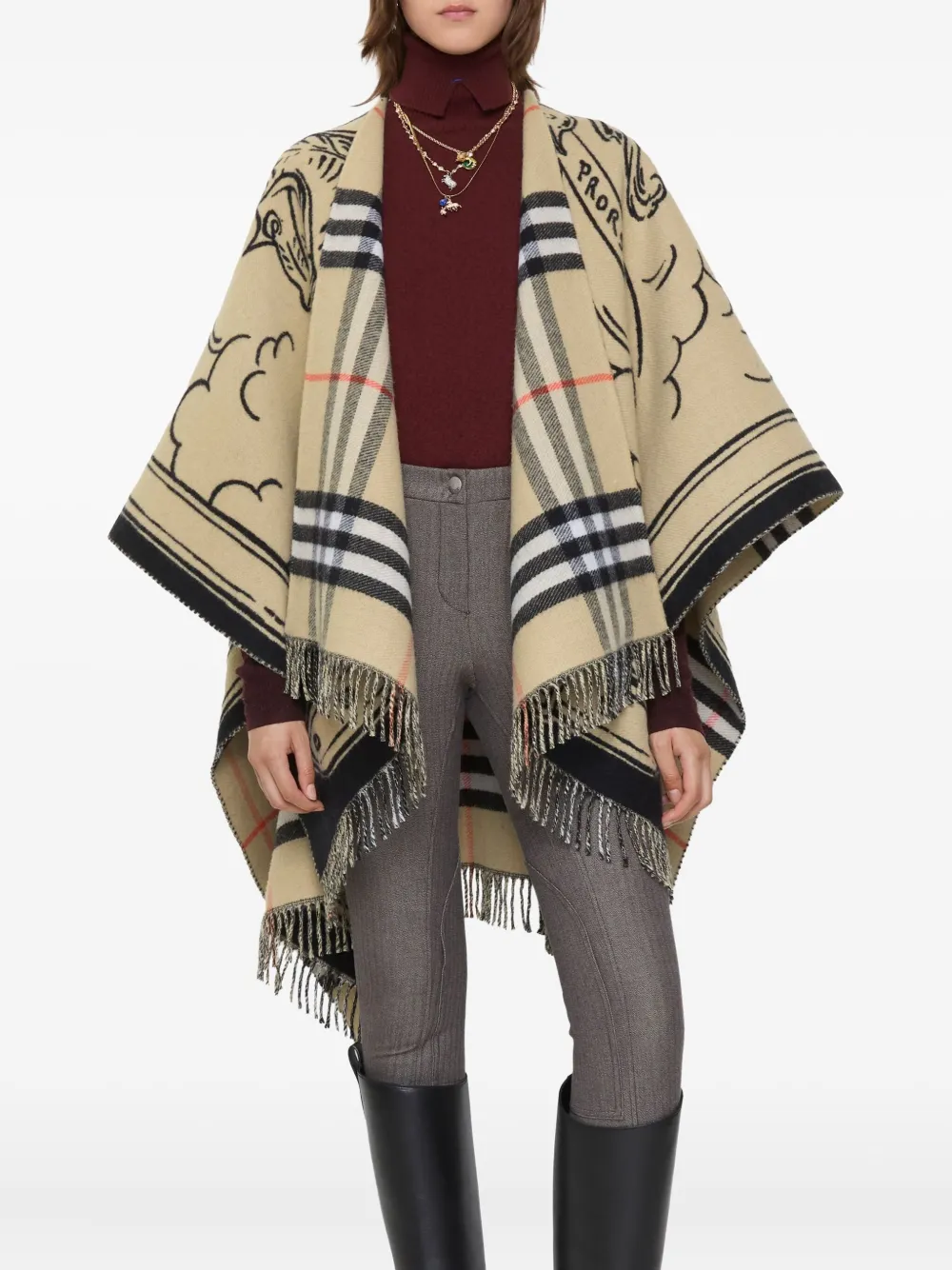 Burberry Equestrian Knight motif scarf | Women | Image 2
