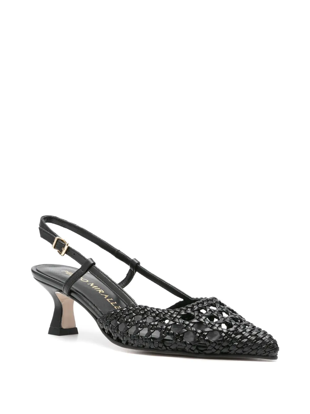 Pedro Miralles 60mm Mantua woven slingback pumps | Heeled Pumps | Image 2