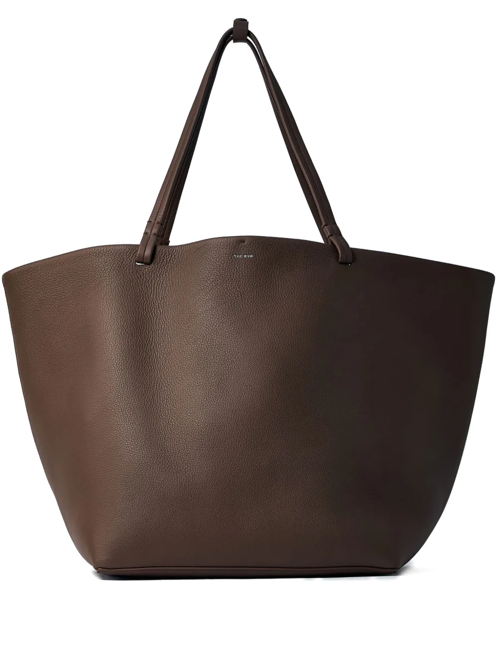 pebble-grain leather tote bag