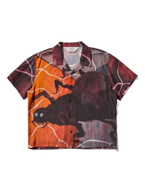 Brain Dead spider-print shirt