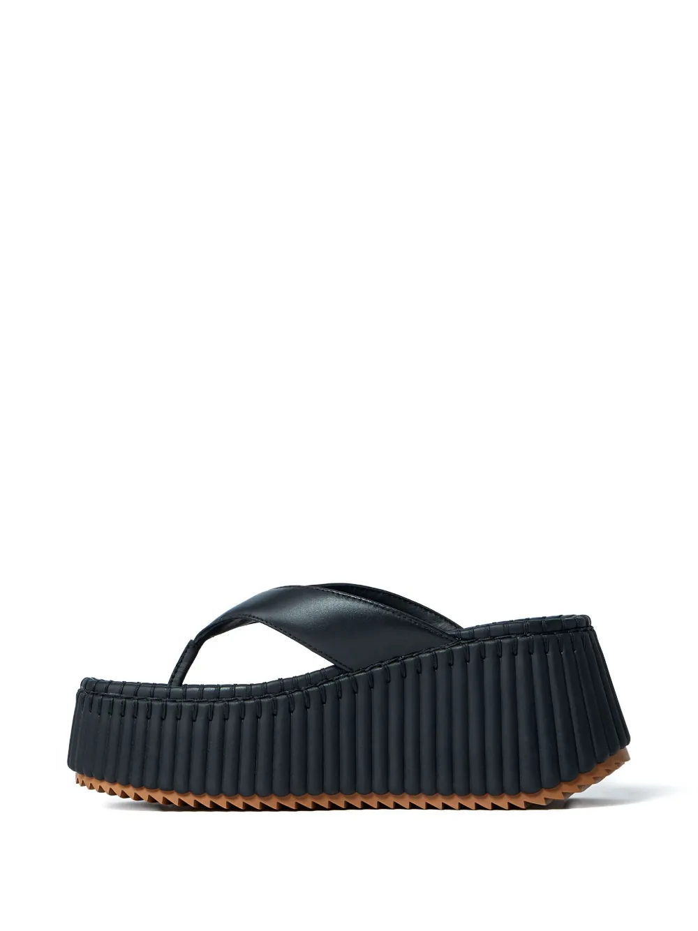Chloé 80mm platform toe-post sandals Black
