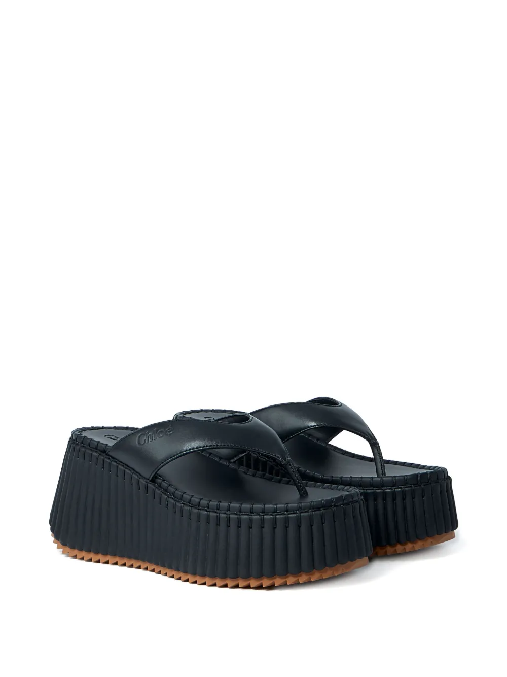 Chloé 80mm platform toe-post sandals | Heeled Sandals | Image 2