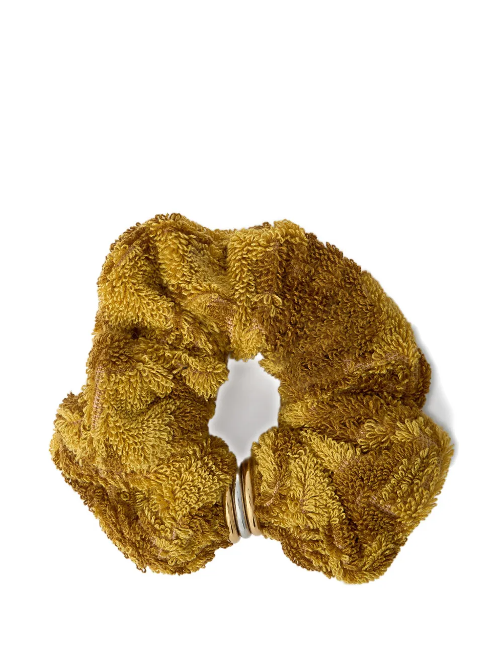 Chloé logo-engraved scrunchie Geel