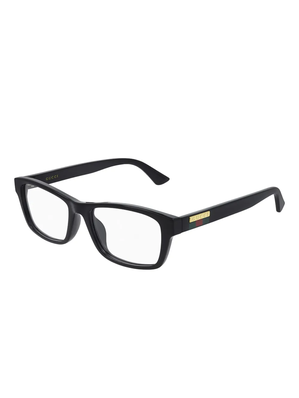 Gucci Eyewear Bril met rechthoekig montuur Zwart