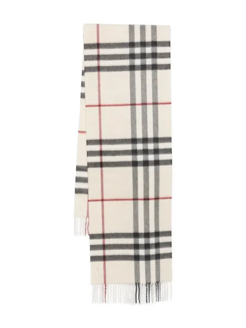 Burberry Vintage Check fringed scarf
