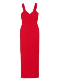 Solace London Nalani V-neck maxi dress - Red