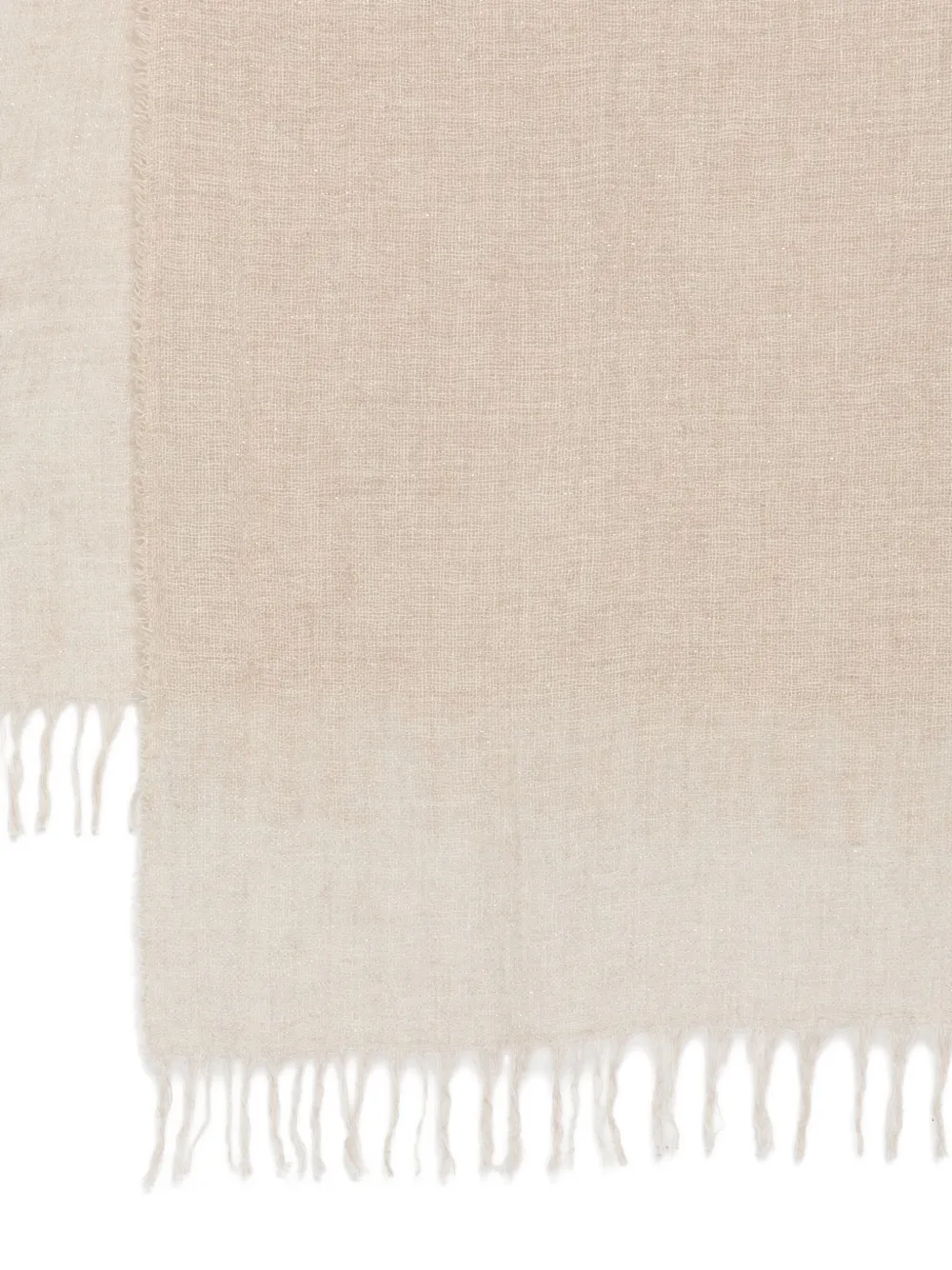 Fabiana Filippi Sjaal met franje Beige