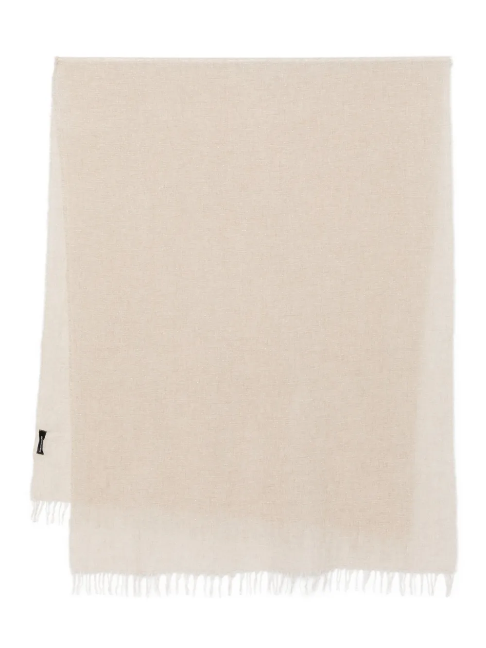 Fabiana Filippi Sjaal met franje Beige