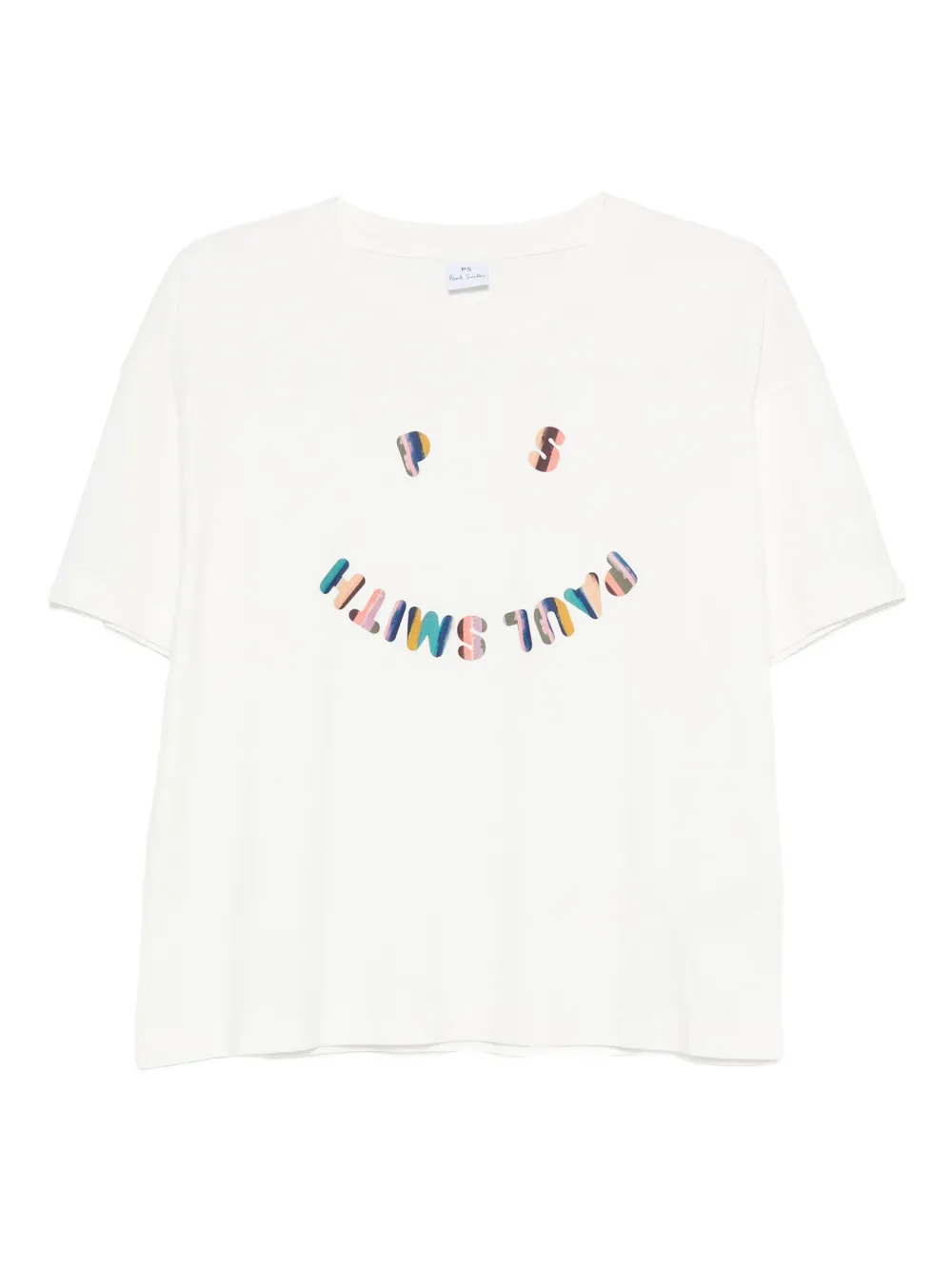 PS Paul Smith T-shirt met smiley Wit