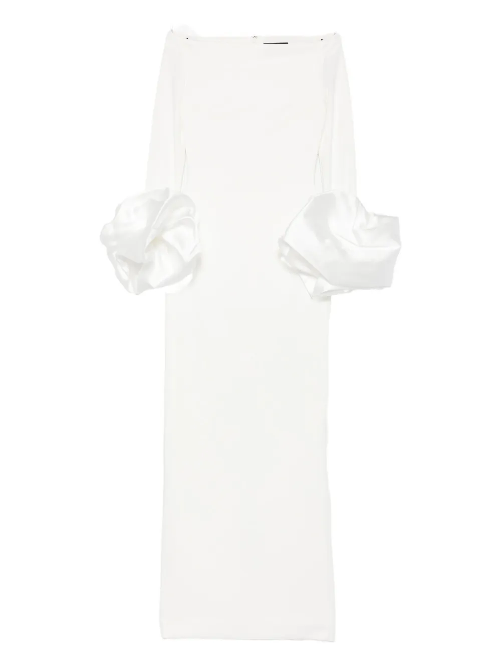 Solace London Talia maxi-jurk met ruches Wit