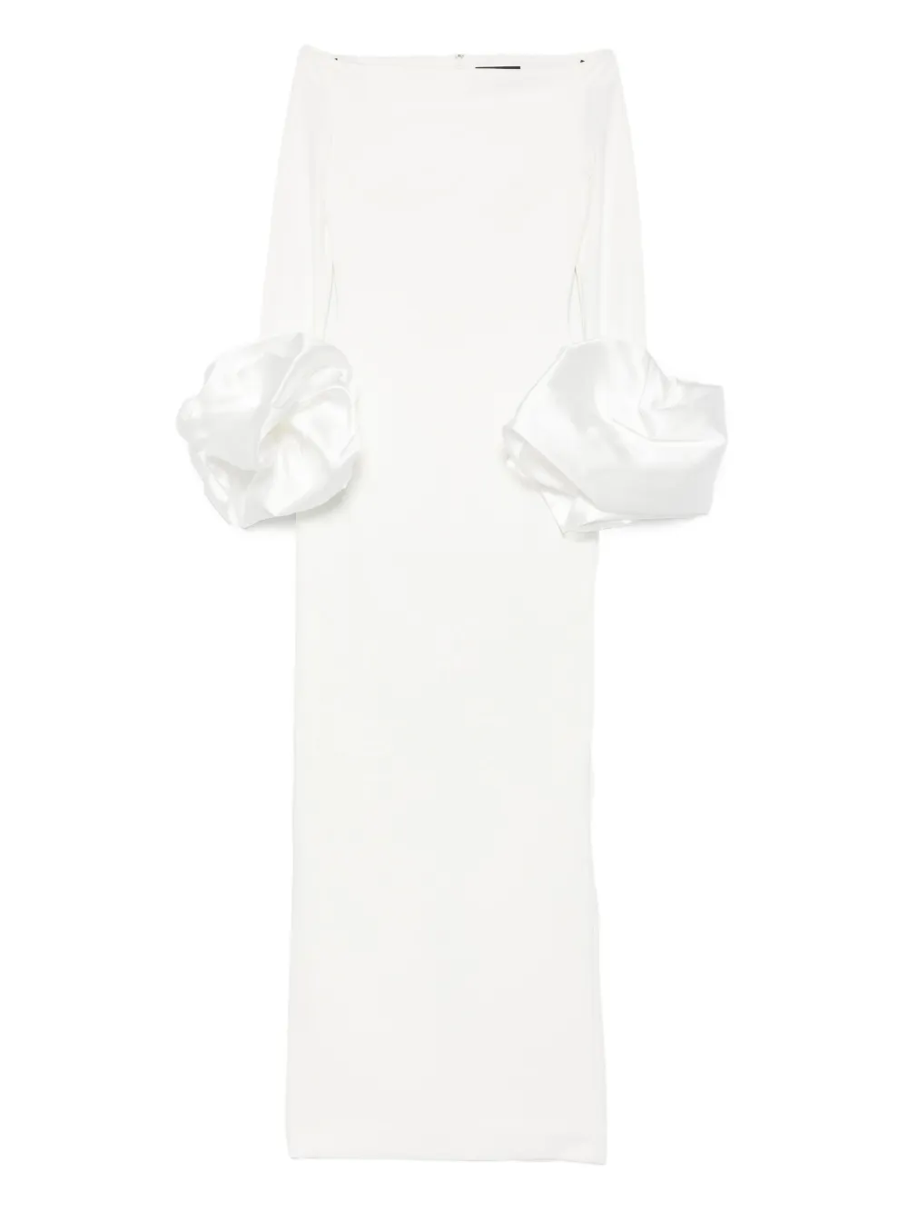 Solace London Talia maxi-jurk met ruches Wit