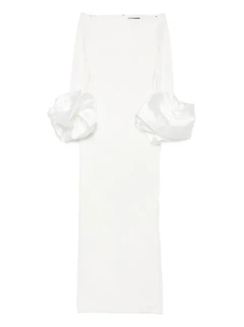 Solace London Talia ruffle-cuff maxi dress