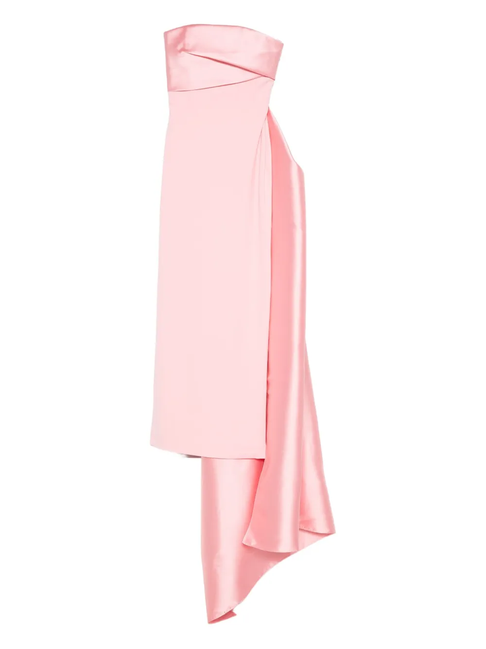 Solace London Kinsley gedrapeerde satijnen avondjurk Roze