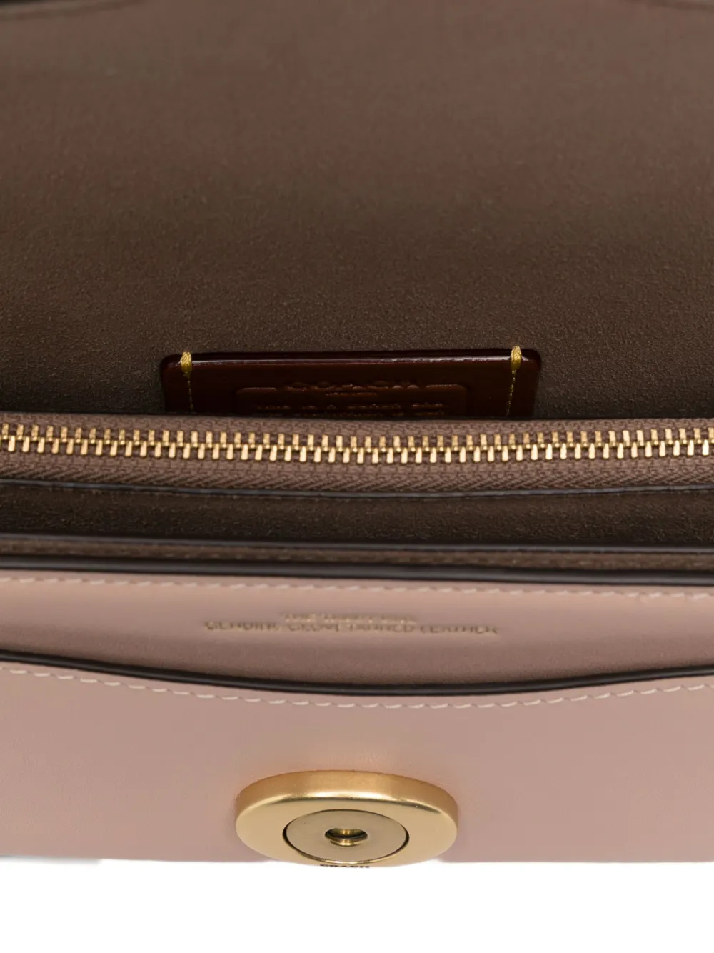 Coach Tabi leren schoudertas Beige