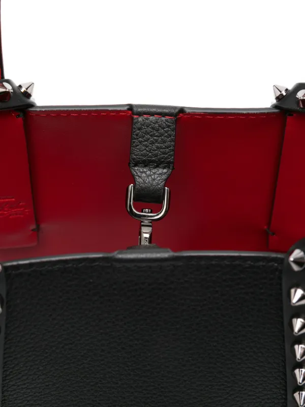 Christian Louboutin spike-stud Leather Tote Bag | Black | FARFETCH