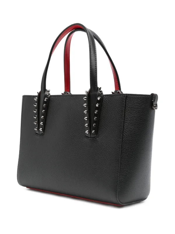 Christian Louboutin spike-stud Leather Tote Bag | Black | FARFETCH
