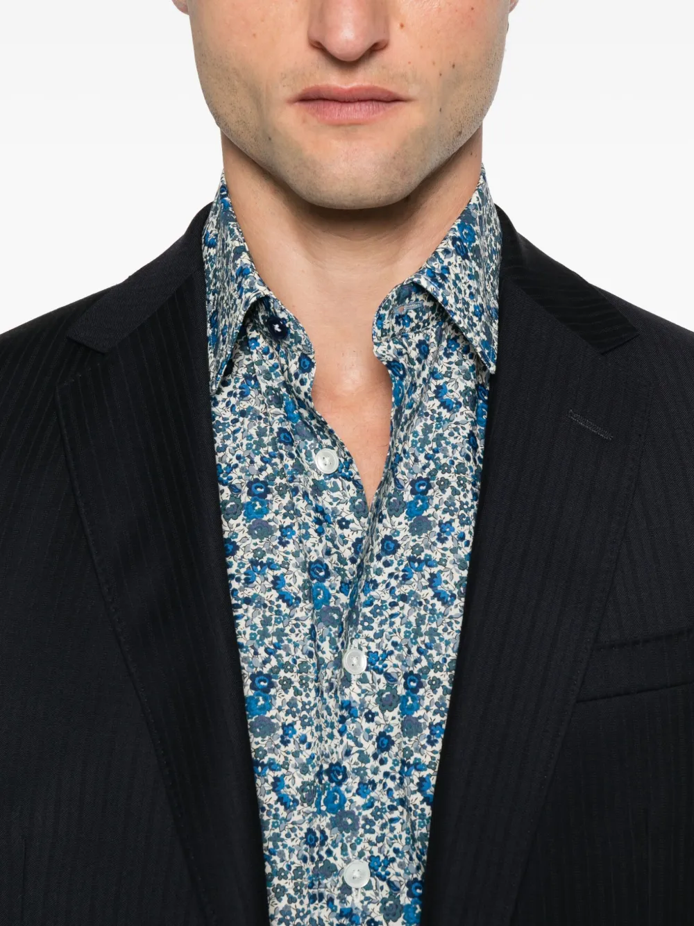 Paul Smith Overhemd met bloemenprint Blauw