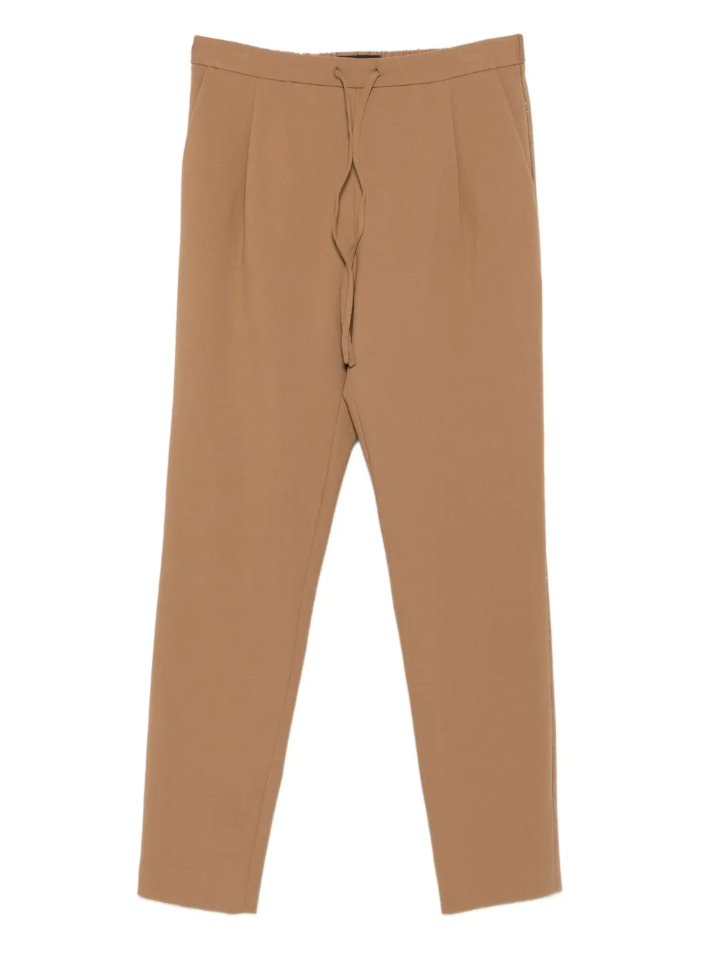 Fabiana Filippi pleated drawstring trousers | Brown | Image 1