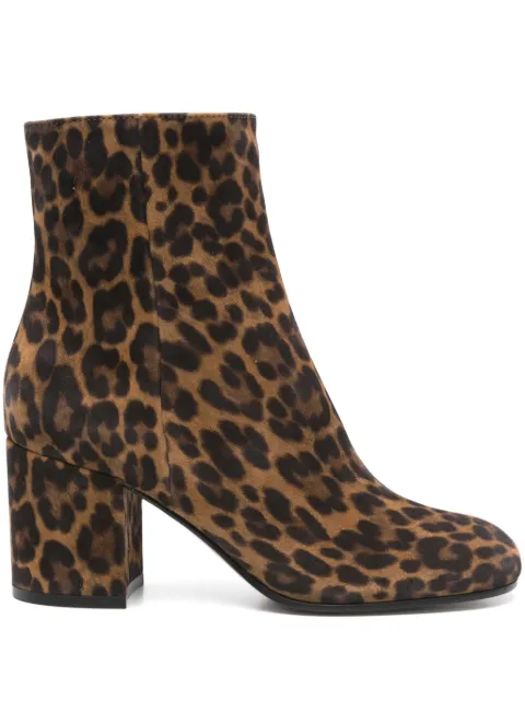 Gianvito Rossi 70mm Joelle leopard-print boots