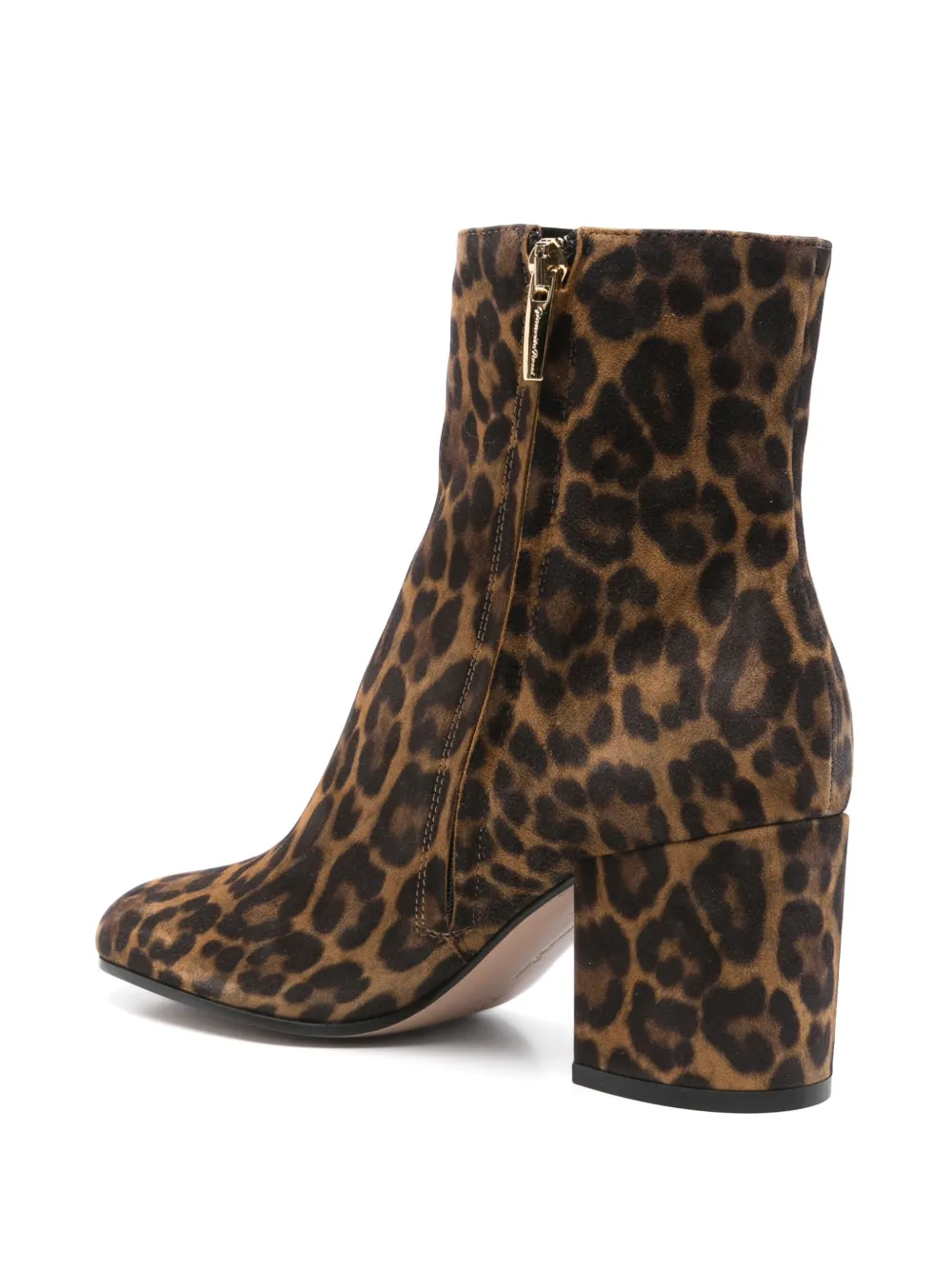 Gianvito Rossi 70mm Joelle leopard-print boots Brown