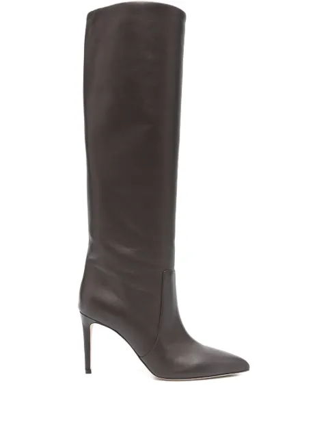 Paris Texas 85mm leather knee-high boots