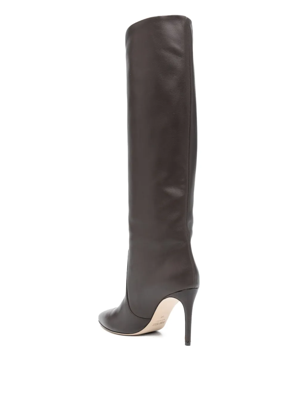 Paris Texas 85mm leather knee-high boots Brown
