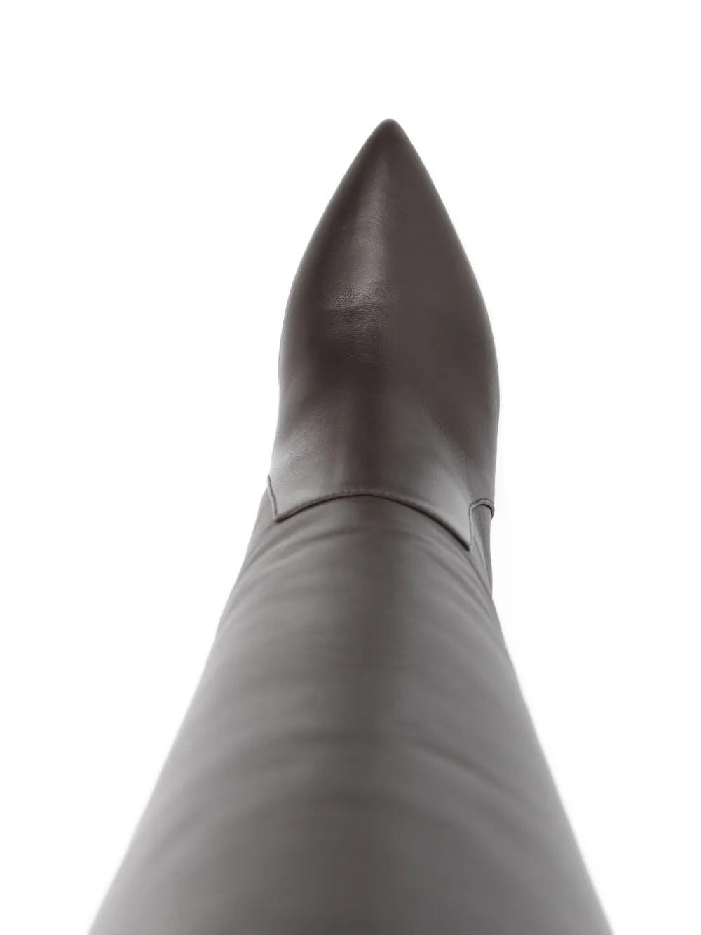 Paris Texas 85mm leather knee-high boots Brown