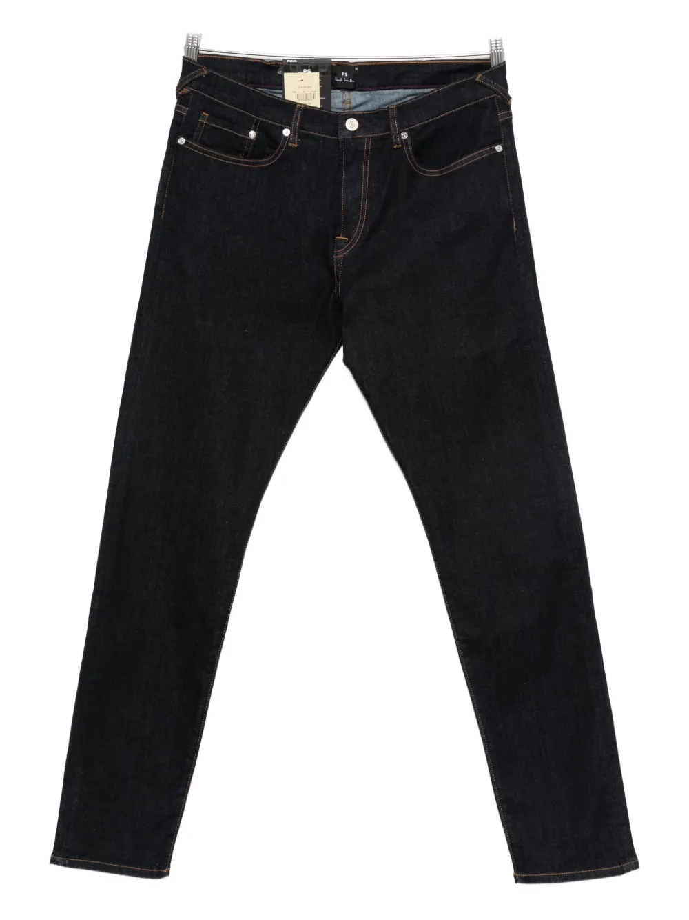 PS Paul Smith logo-patch jeans - Blu
