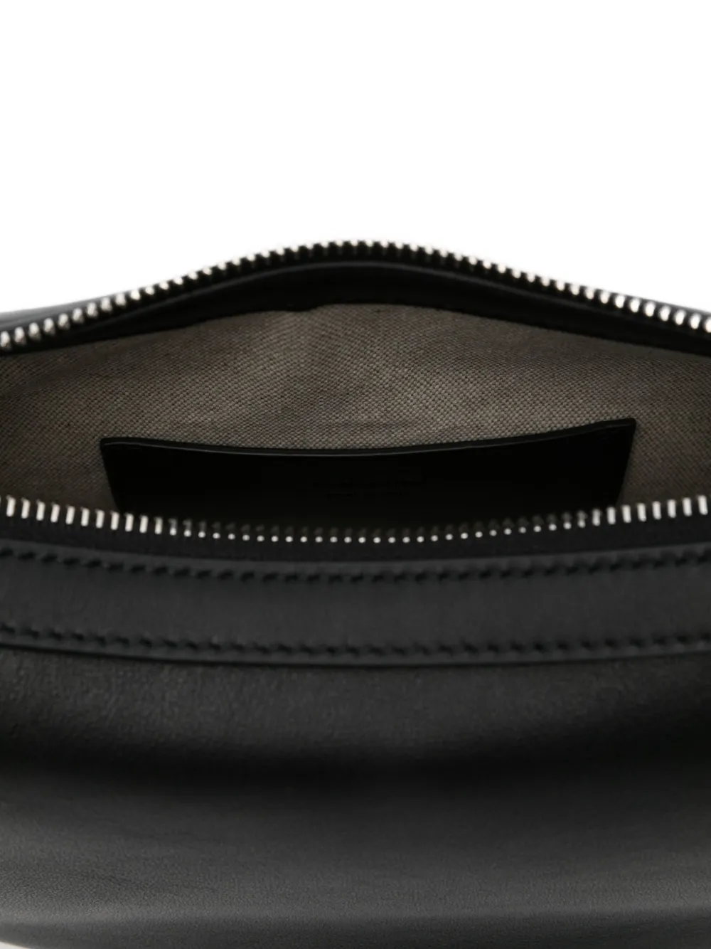 Jil Sander curved knotted shoulder bag Zwart