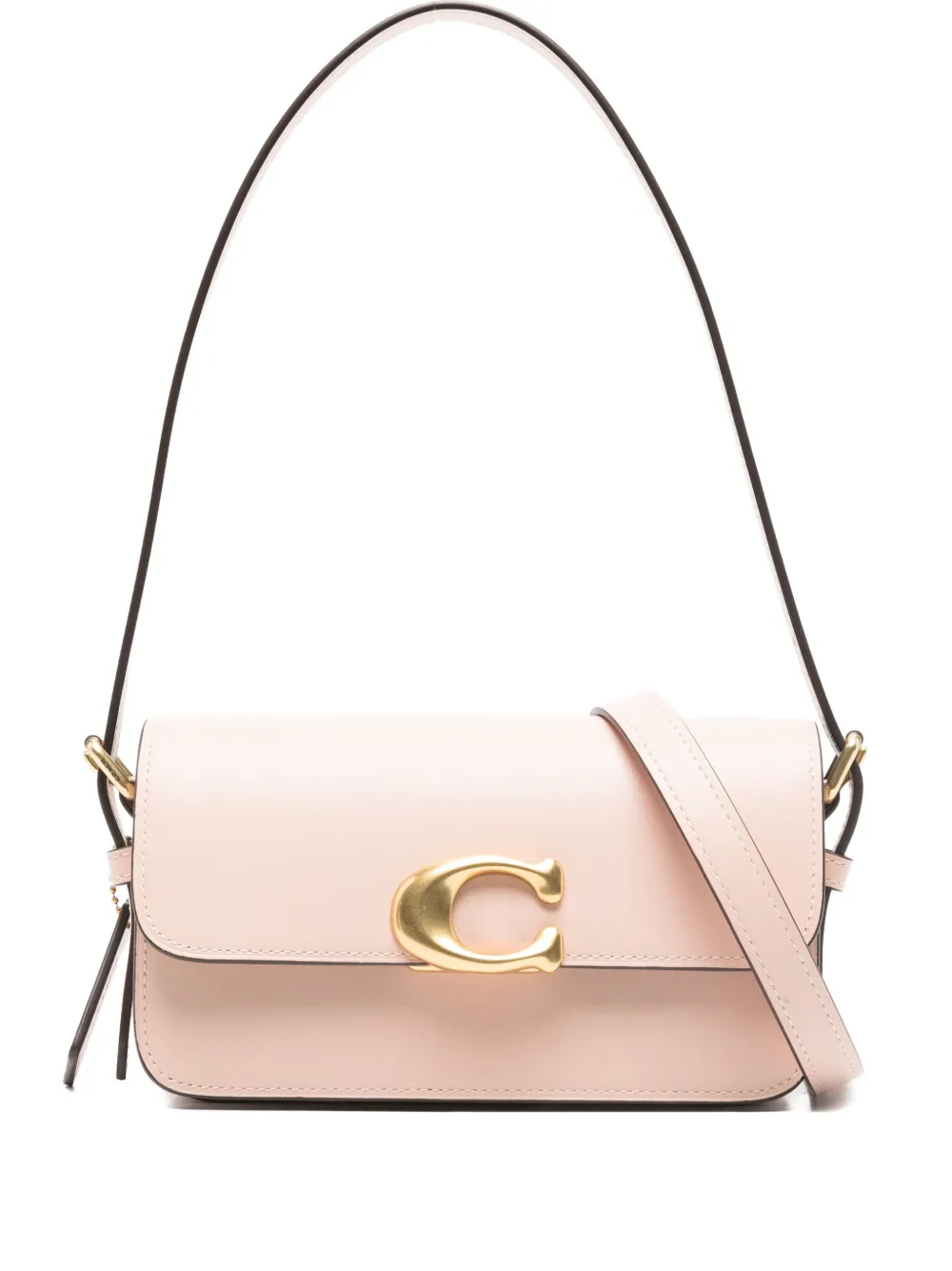 Coach Zoe clasp-detail leather shoulder bag | Neutrals | Image 1